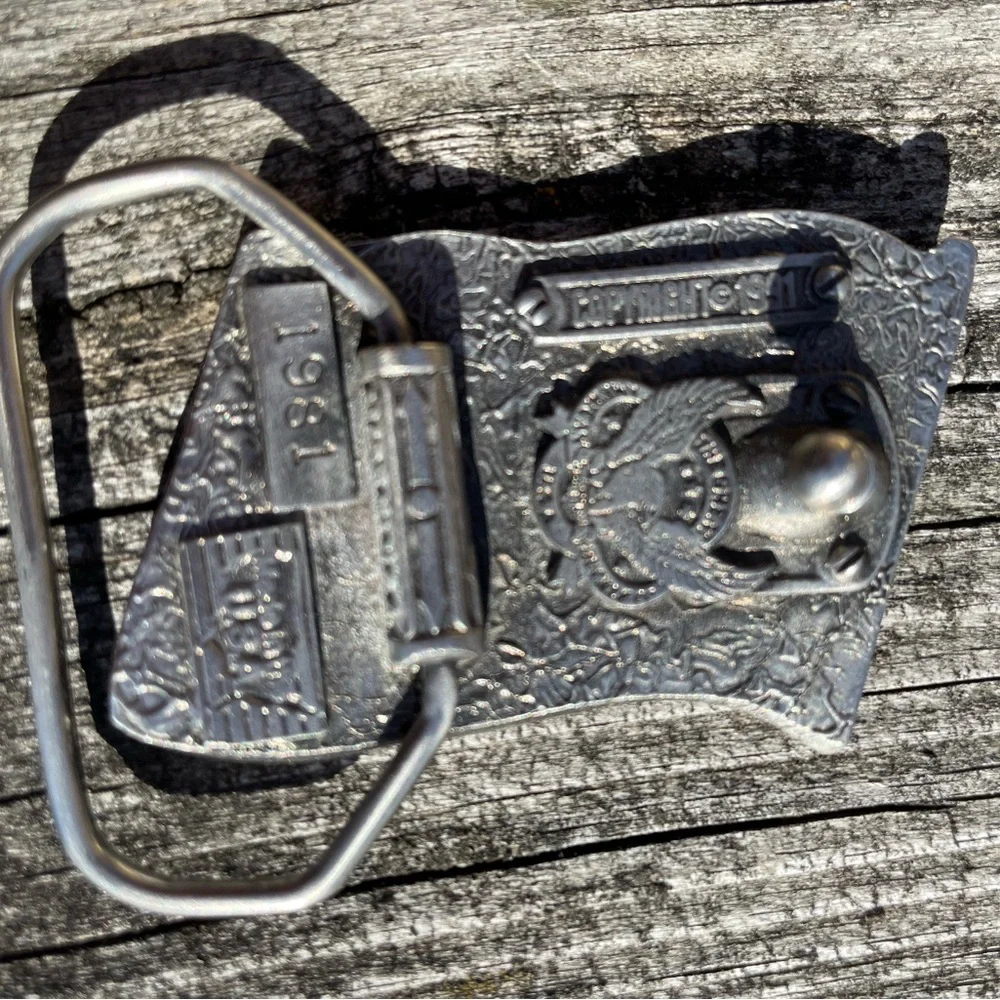 The Great American Buckle Co Small Unisex American Flag Buckle Fits 1.5” Belt